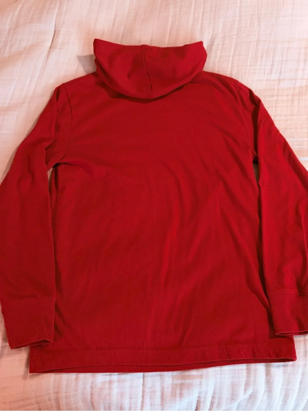 Nike Jordan Boys Dark Red Pullover Hoodie Tee with Jumpman Logo Sz L (12/13 yrs)